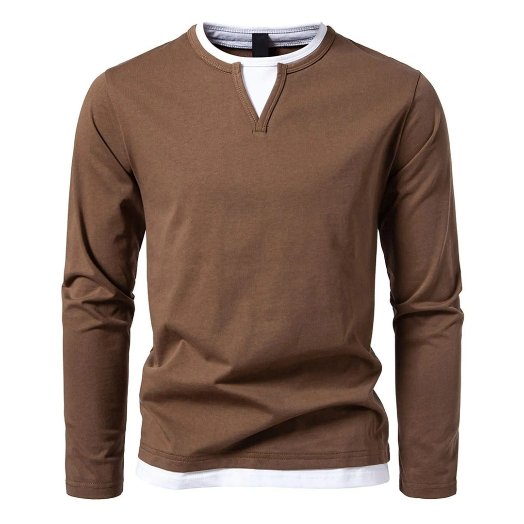 Diego™ | Henley met lange mouwen