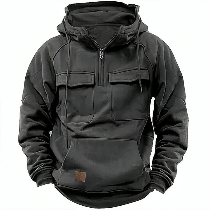 Stijn™ | Casual hoodie met rits