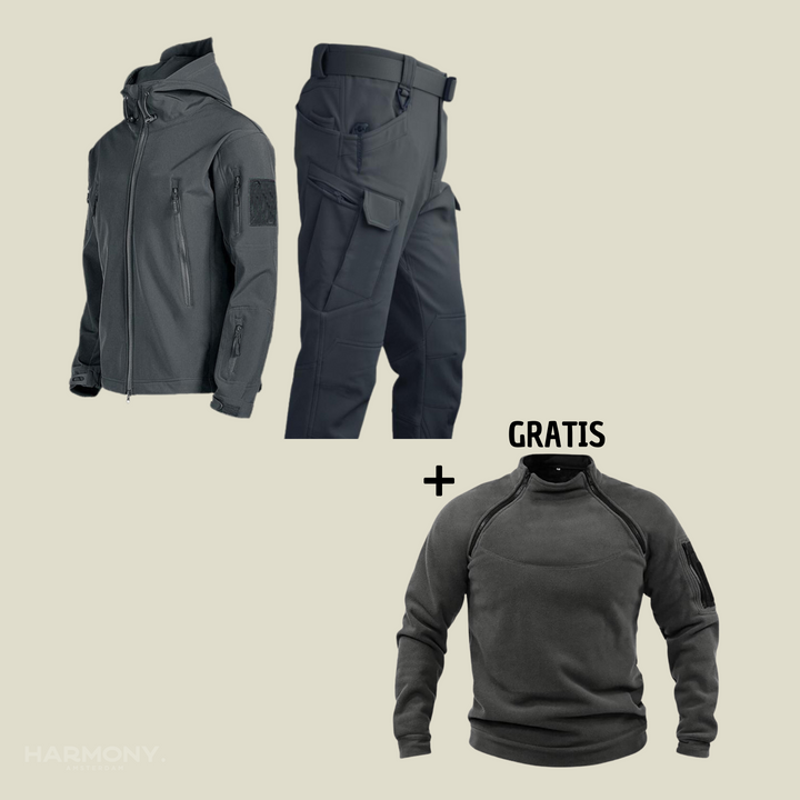 Nick™ | Militair waterdicht pak + Gratis Trekker fleece