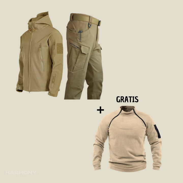 Nick™ | Militair waterdicht pak + Gratis Trekker fleece