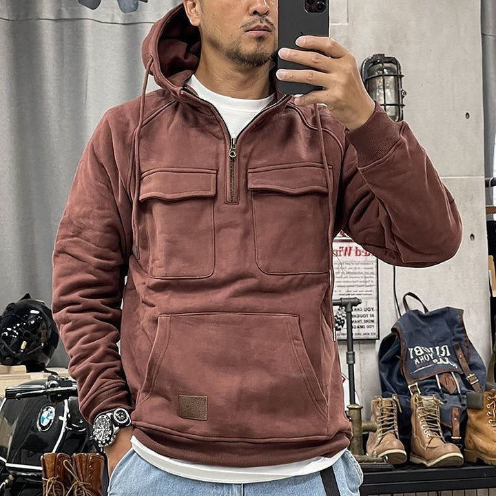 Stijn™ | Casual hoodie met rits